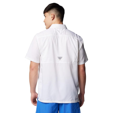 Columbia Men's Standard Slack Tide Camp Shirt, White, 3X Tall