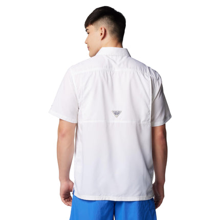 Columbia Men's Standard Slack Tide Camp Shirt, White, 3X Tall