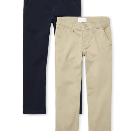 The Children's Place Girls' Uniform Bootcut Chino 