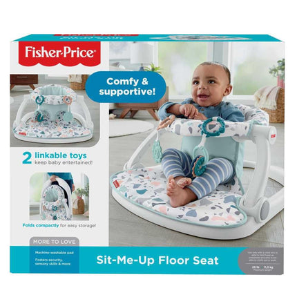 Fisher-Price Portable Baby Chair Sit-Me-Up Floor Seat with Removable Newborn Activity Toys & Pacific Pebble Machine Washable Pad