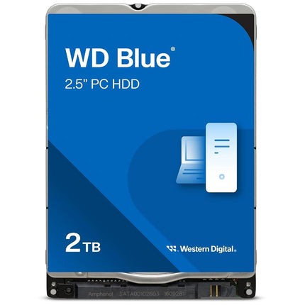 WD Blue 2TB Mobile 2.5" Internal Hard Drive, 5400 