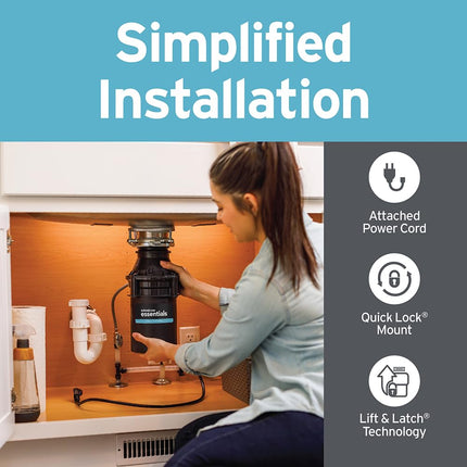 InSinkErator ES50 W/C Garbage Disposal, Black