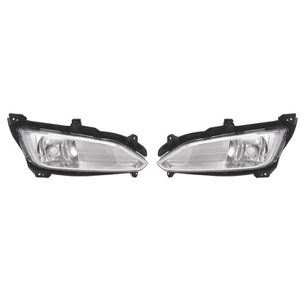 HECASA Pair Fog Light Compatible with 2013-2016 Hyundai Santa Fe Sport Halogen Front Bumper Driving Fog Lamp Clear Lens Plastic Driver & Passenger Side