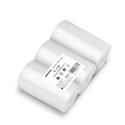 [2024 New] 6" x 50' 3 Rolls, Vacuum Sealer Rolls B
