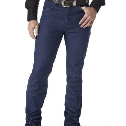 Wrangler Men's Cowboy Cut Slim Fit Traditional Boot Cut Jean, Navy, 36W x 30L
