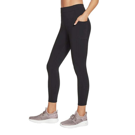 Skechers Women's GO Walk HW 7/8 Legging, Black/Whi