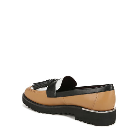 Franco Sarto Women's Urban Loafer, Brown Colorblock Multi, 8 Wide