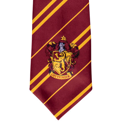 Disguise 108109 Gryffindor Necktie Costume Accessory, Striped, Brown & Gold, Adult Size
