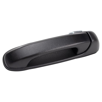 TRQ Rear Left Exterior Door Handle Black Drivers Side Compatible with 2005-2010 Dodge Dakota 2002-2008 Ram 1500 2003-2009 Ram 2500 Ram 3500 2006-2009 Mitsubishi Raider 2011 Ram CH1520109