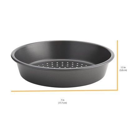 Chicago Metallic 26704 Perforated Deep Dish Pizza Pan Set, Grey