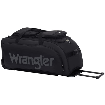 Bolsa de viaje enrollable Wrangler, negra, 76 cm, grande