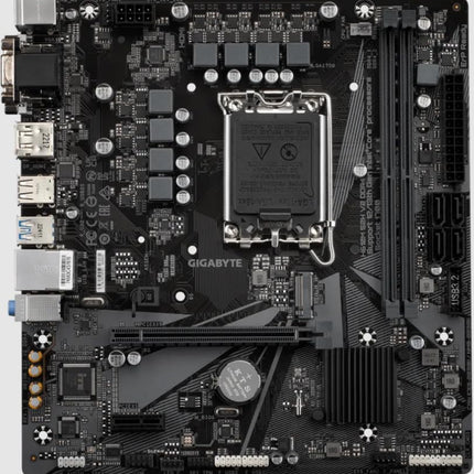 Gigabyte H610M S2H V2 DDR4 Motherboard - Supports Intel Core 14th CPUs, 6+1+1 Hybrid Phases Digital VRM, up to 3200MHz DDR4 (OC), 1xPCIe 3.0 M.2, GbE LAN, USB 3.2 Gen 1