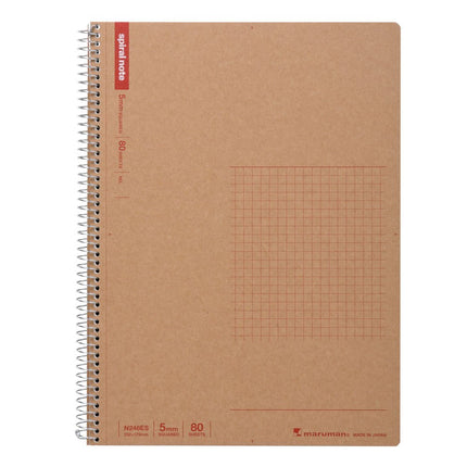 Maruman B5 spiral notebook grid ruled 80 sheets N2