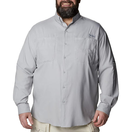 Columbia Men's Tamiami II Long Sleeve Shirt, Cool Grey, 6X