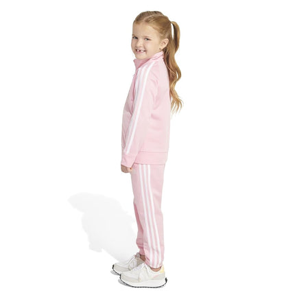 adidas Front Jacket And Joggers Set Classic Tricot Jacket and Jogging Trousers with Front Zip, Light Pink, 3 Years for Girls and Girls, pink light, 3 Years