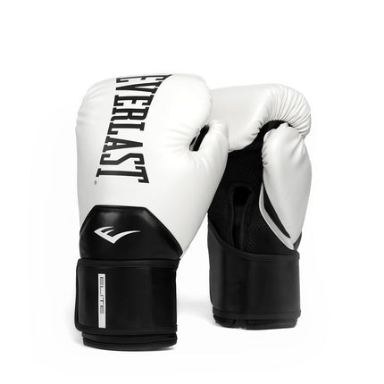 Everlast Elite 2 12oz Boxing Gloves, White/Black B