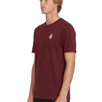 Volcom Men's Blaquedout Short Sleeve Tee T-Shirt, Port, XXL