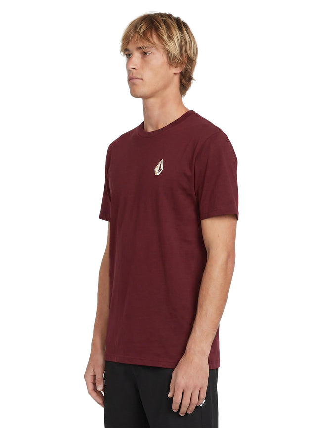Volcom Men's Blaquedout Short Sleeve Tee T-Shirt, Port, XXL
