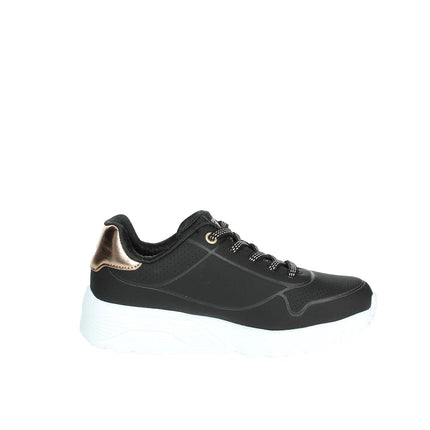 Skechers Girls' UNO Lite Trainer, Black/White, 12.5 UK Child