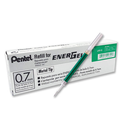 Pentel Recycology LR7-DX 0.7 mm EnerGel Green Ink 