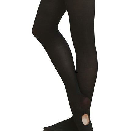 Stelle Girls' Women's Ultra Soft Pro Dance Tight/Ballet Transition Tight (Toddler/Little Kid/Big Kid/Women), Ballet Pink+white+black, 10-15 Years