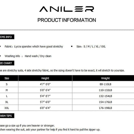 Aniler Men's and Women's Spandex Open Face Full Body Zentai Costume Bodysuit (Medium, Yellow)