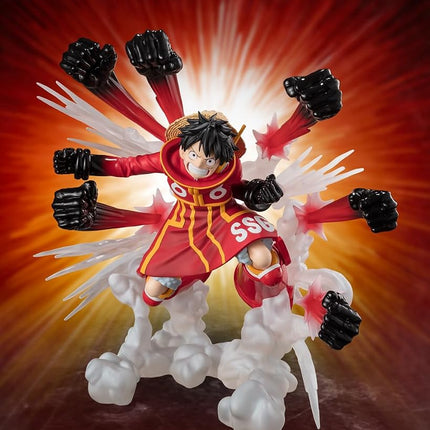 TAMASHII NATIONS - One Piece - [Extra Battle] Monkey D. Luffy -Gum-Gum Hawk Gatling- FiguartsZERO Collectible Figure