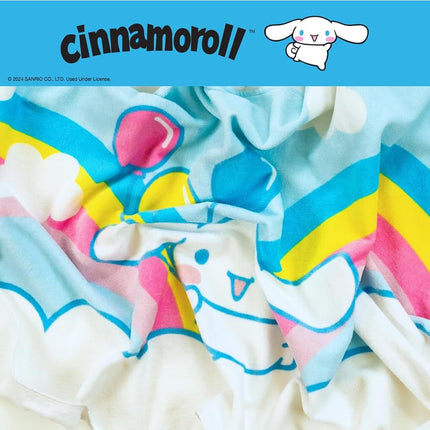 Franco Sanrio Cinnamoroll Kids Hooded Towel Super Soft Bath/Pool/Beach Soft Cotton Terry Towelling 24" x 50" Officially Licensed