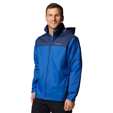 Columbia Mens Glennaker Lake II Rain Jacket, Mountain Blue/Collegiate Navy, 2X