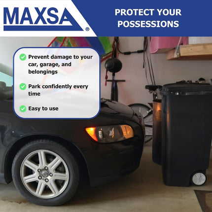 Maxsa 37110-W-RS White Park Right Battery Powered Garage Laser Park Dual Laser