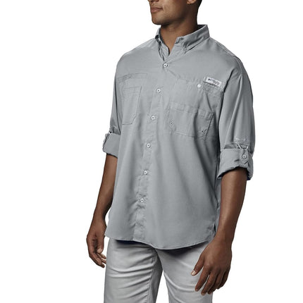 Columbia Men's Tamiami II Long Sleeve Shirt, Cool Grey, 6X