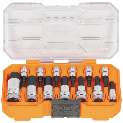 Klein Tools 65213HEX Knurled Hex Bit Socket Set, 1