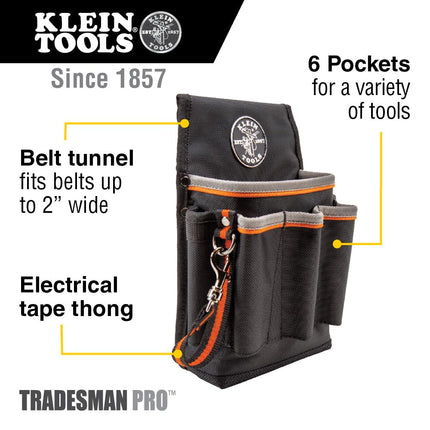 Klein Tools 5241 Tradesman Pro 6-Pocket Tool Pouch
