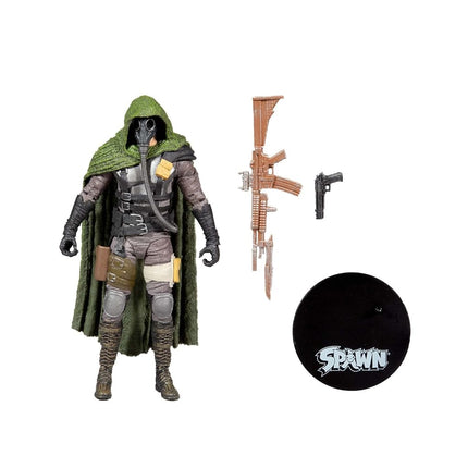 McFarlane Toys, Spawn Comic 7-inch Soul Crusher Spawn Action Figure with 22 Moving Parts, Collectible Figure with Accessories and Collectors Stand Base – Ages 12+