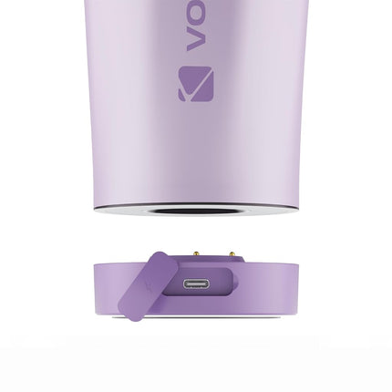 VOLTRX ChillMix Shaker Bottle Insulated Stainless Steel - USB C Rechargeable Electric Protein Shake Mixer, Shaker Cups for Protein Shakes and MealReplacement,(Dream Purple)
