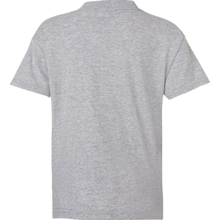 Lot de 6 T-shirts essentiels à manches courtes Hanes pour garçons, Gris clair, L