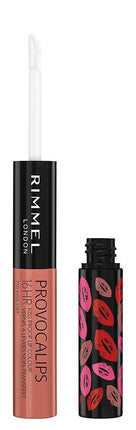 Rimmel London Provocalips 16hr Kiss-Proof Lip Color - Two-Step Liquid Lipstick to Lock in Color and Shine - 710 Kiss-Off, .14 fl.oz.