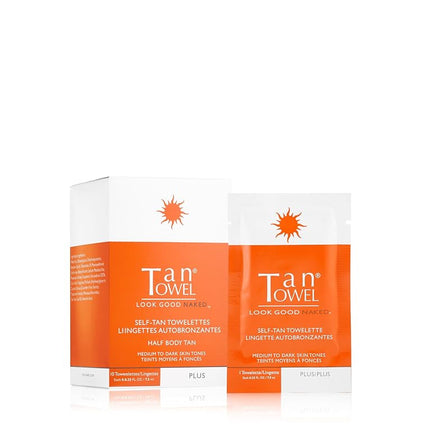 TanTowel Autobronzant Demi-Corps Novelette Plus, Lot de 10