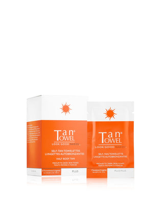 TanTowel Half Body Self-Tan Novelette Plus, Pack o