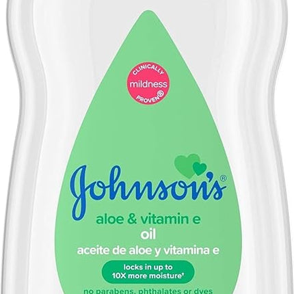 J&J - Johnson's Baby Oil Aloe Vera and Vitamin E -