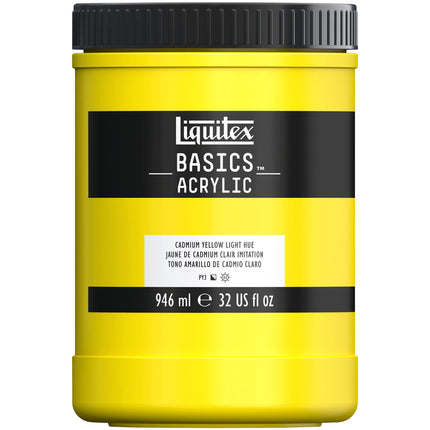 Liquitex Basics Acrylic Paint 32-Ounce Jar, Cadmiu