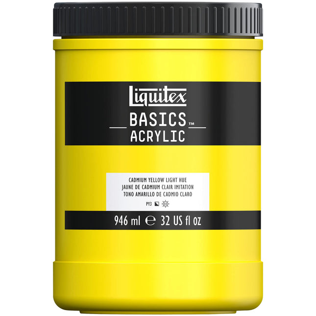 Liquitex Basics Acrylic Paint 32-Ounce Jar, Cadmiu