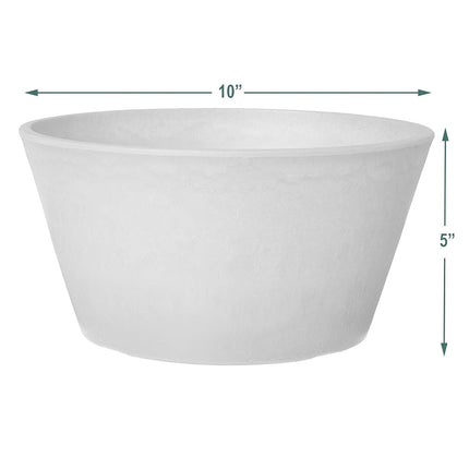 Arcadia PSW TD25DC Sleek Bulb Pan, 10 by 5-Inch, Dark Charcoal