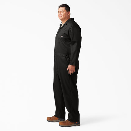 Dickies Mens Flex Long Sleeve Coveralls, Black, 2X Short