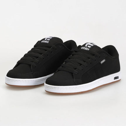Etnies Kingpin - Classic Skate Heritage Fashion Style with on-Trend Puffy Look, Reinforced Cupsole - Black/White/Gum - 8,5