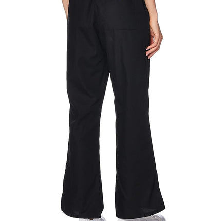 Cherokee Women Scrubs Pant Workwear Originals Natural Rise Flare Leg Drawstring 4101, Black, XXXL