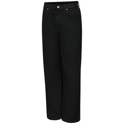 Red Kap Men's Relaxed Fit Jean, Prewashed Black, 4