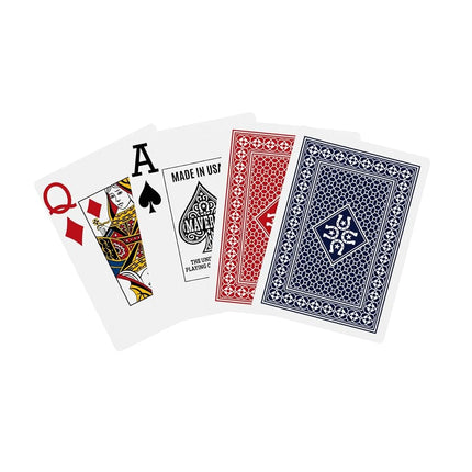 Maverick Playing Cards 12 Pack, Made in USA, Jumbo Index, Red and Blue Decks, Bulk Playing Cards for Poker, Card Games, and Family Game Night