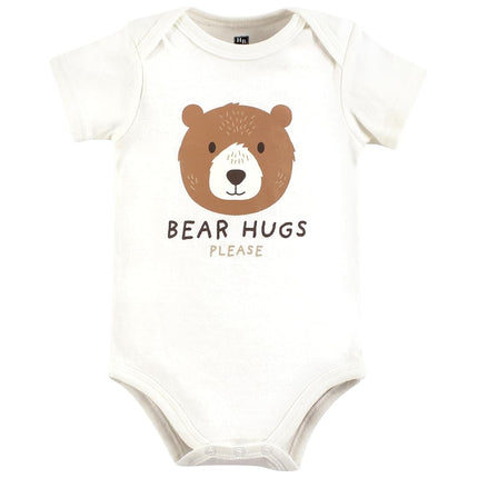 Bodysuits de algodón unisex para bebé de Hudson Baby, Abrazos de Oso, 0-3 meses, Abrazos de Oso, 0-3 meses
