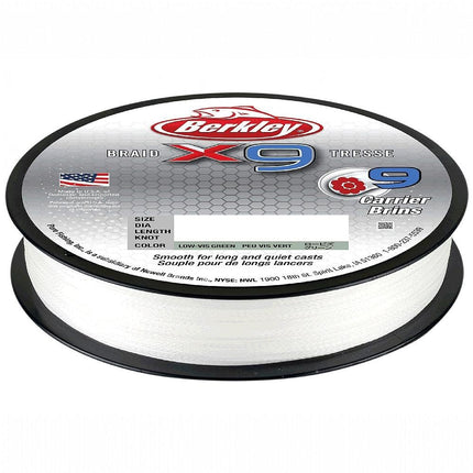 Berkley X9 Braided Fishing Line - 9 Strand Braid Line for Saltwater and Freshwater Fishing